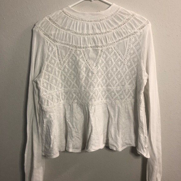 SOLD Free people English Rose embroidered lace top - Picture 4 of 9